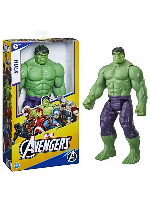 Marvel Avengers Titan Hero Series Deluxe Hulk 12" Action Figure for Kids 4+