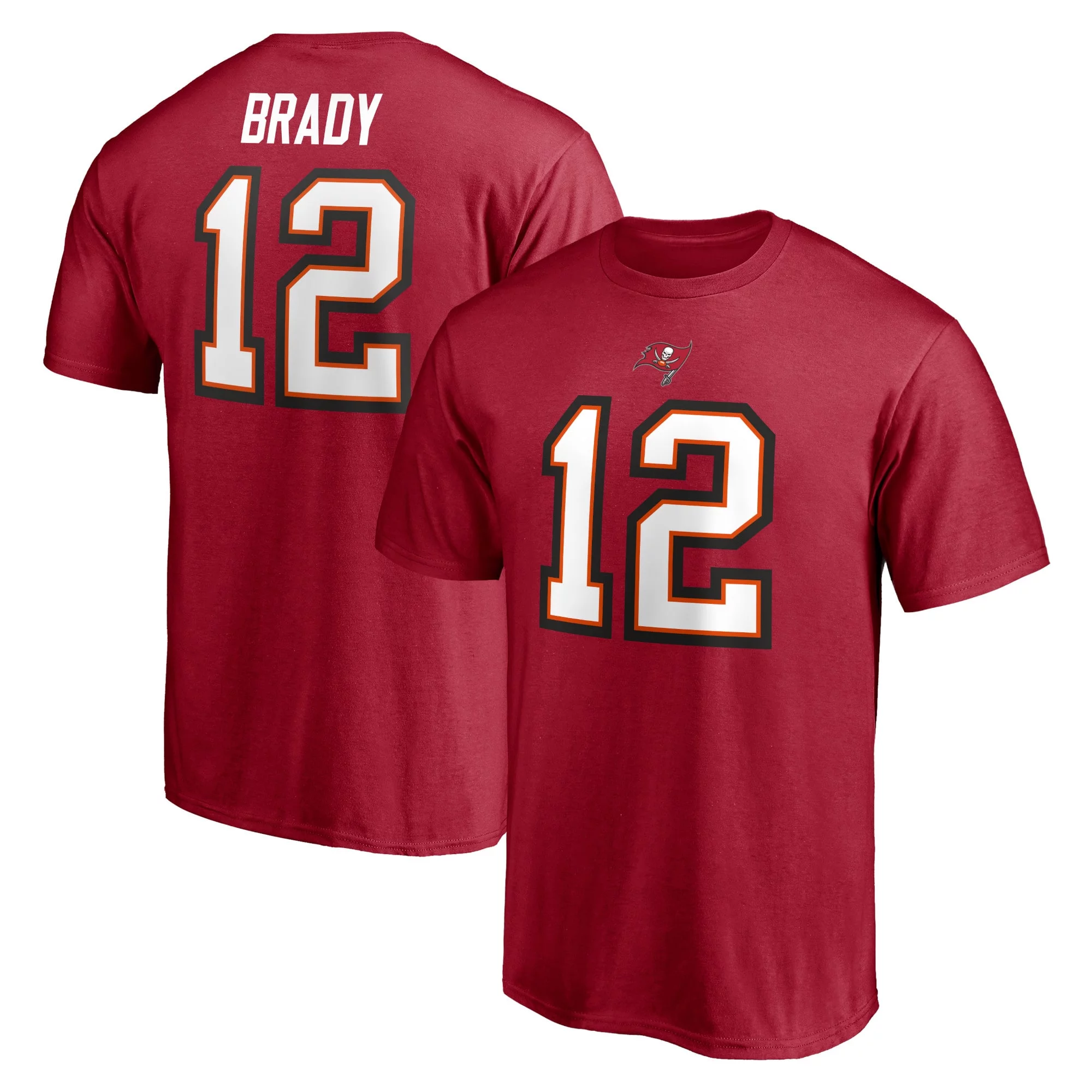 Men's Fanatics Branded Tom Brady Red Tampa Bay Buccaneers Athletic Coordinator T-Shirt