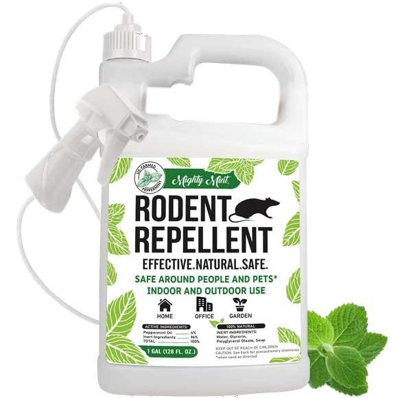 Mighty Mint Gallon (128 oz) Rodent Repellent Peppermint Oil Spray