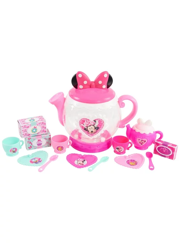 Minnie Mouse Terrific Teapot, Kids Pretend Play Tea Set, Officially Licensed Kids Toys for Ages 3 Up, Gifts and Presents