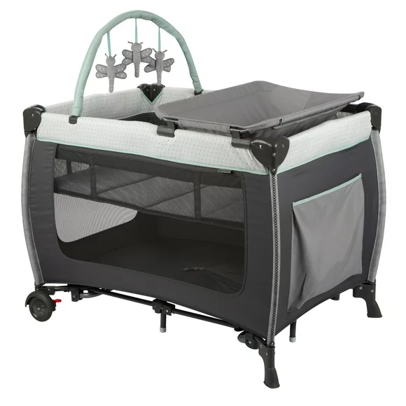 Monbebe Willow Rocking Baby Play Yard with Full Size Bassinet, Stardust