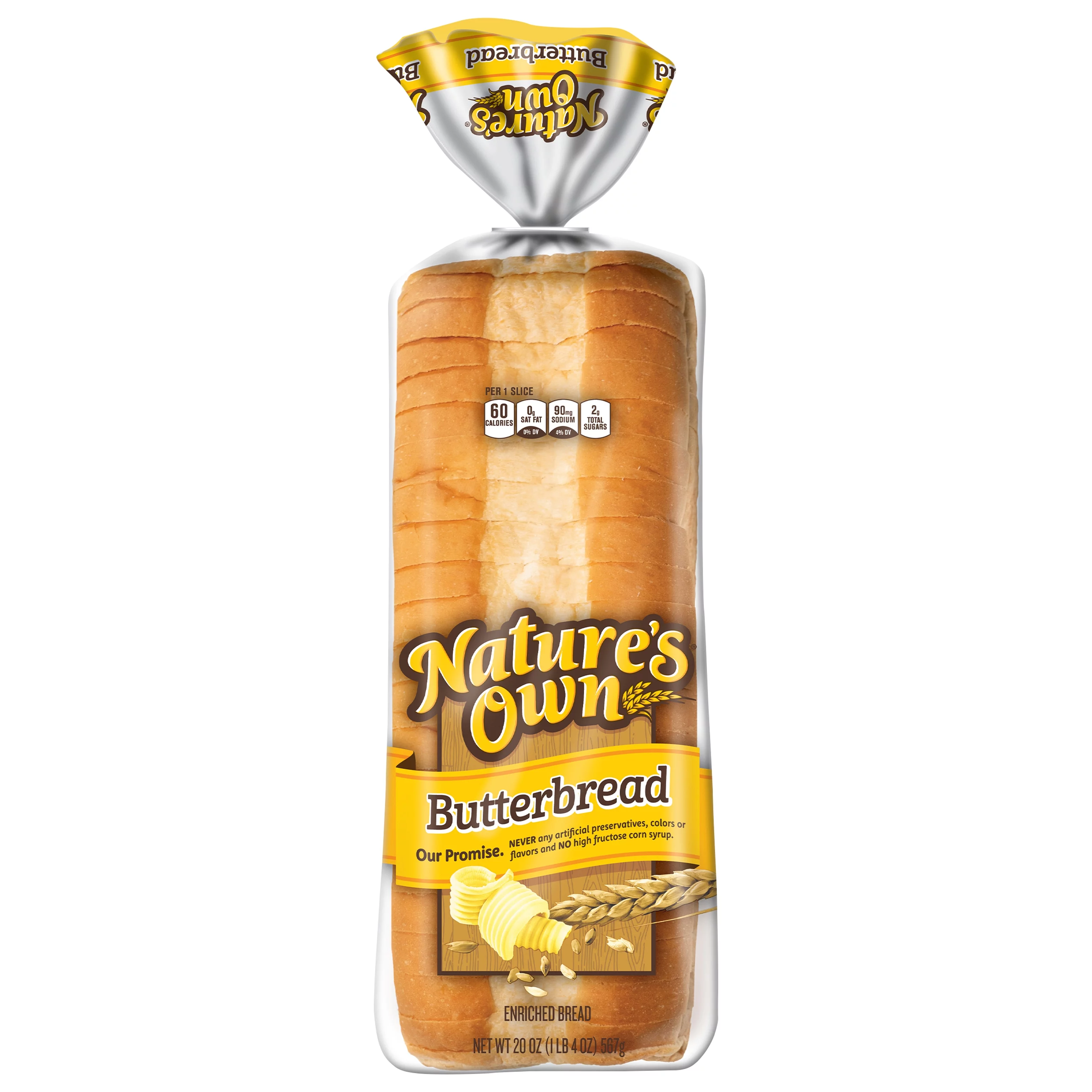 Nature's Own Butterbread Sliced White Bread Loaf, 20 oz