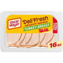 Oscar Mayer Deli Fresh Mesquite Smoked Sliced Turkey Breast Deli Lunch Meat Family Size, 16 oz Package