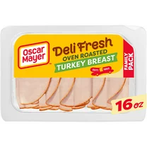 Oscar Mayer Deli Fresh Oven Roasted Sliced Turkey Breast Deli Lunch Meat Family Size, 16 Oz Package
