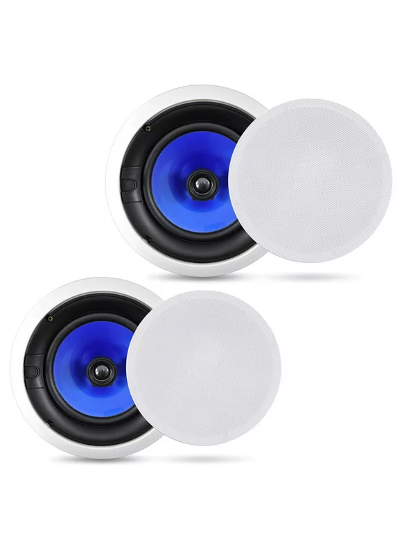 Pyle Audio 6.5 Inch 2 Way 250W Flush Mount Hi Fi In Wall Ceiling Speakers, Pair