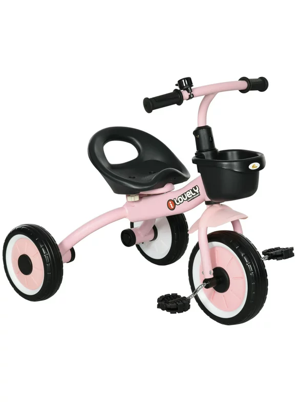 Qaba Tricycle for Kids Age 2-5, Toddler Bike for Children, Pink
