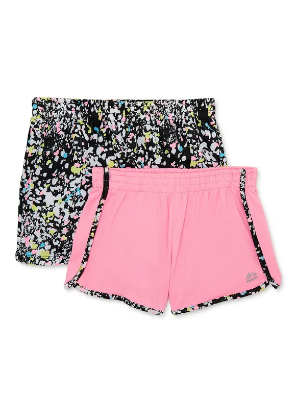 RBX Girls 2-Pack Shorts Mesh & Jersey, Sizes 4-12