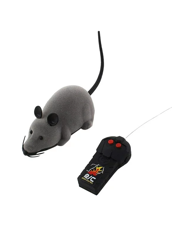 RC Funny Wireless Electronic Remote Control Mouse Rat Pet Toy For Cats