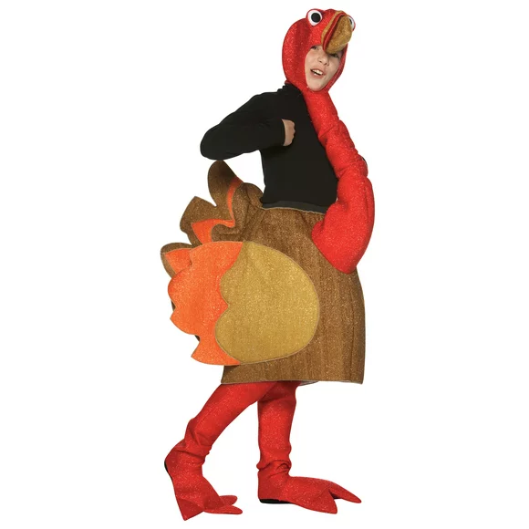 Rasta Imposta Turkey Halloween Costume Thanksgiving Dress Up, Child Size 7-10