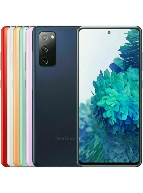 Refurbished Open Box Samsung Galaxy S20 FE 5G SM-G781U 128GB Blue (US Model) - Factory Unlocked Cell Phone
