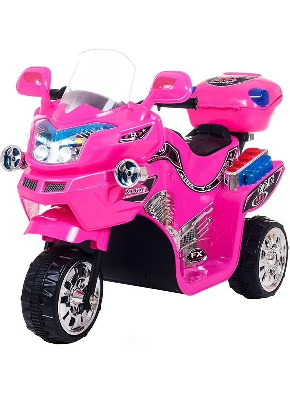 Ride on Toy, 3 Wheel Motorcycle for Kids, Battery Powered Ride On Toy by Lil' Rider, Ride on Toys for Boys and Girls, 2 - 5 Year Old - Pink FX