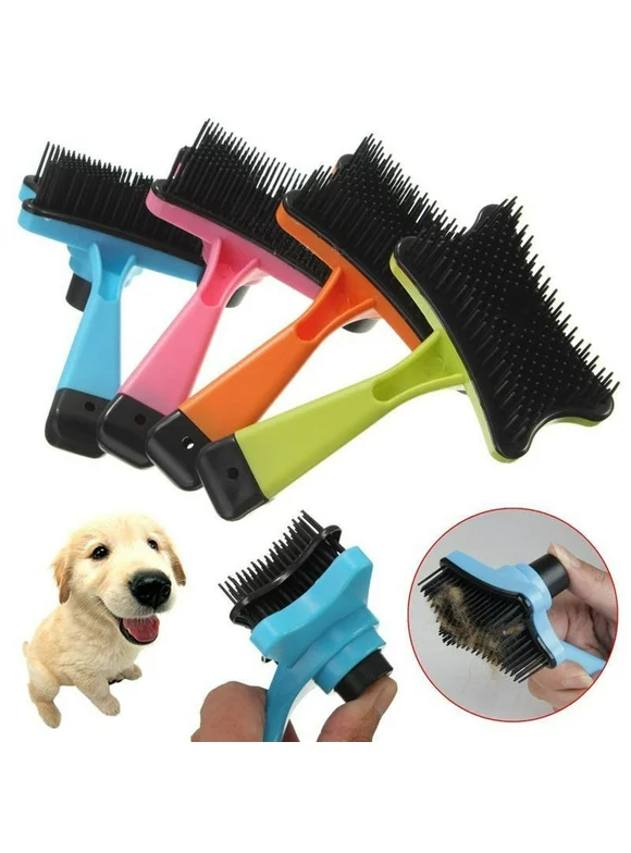 SUPERHOMUSE Pets Cat Dog Hair Brush Deshedding Grooming Tool Comb Hair Brush Remove Trimmer