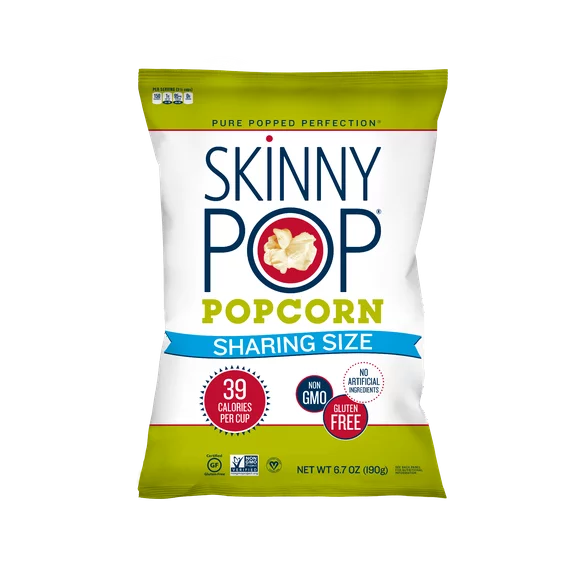 SkinnyPop Gluten-Free Original Popcorn, 6.7 oz Sharing-Size Bag