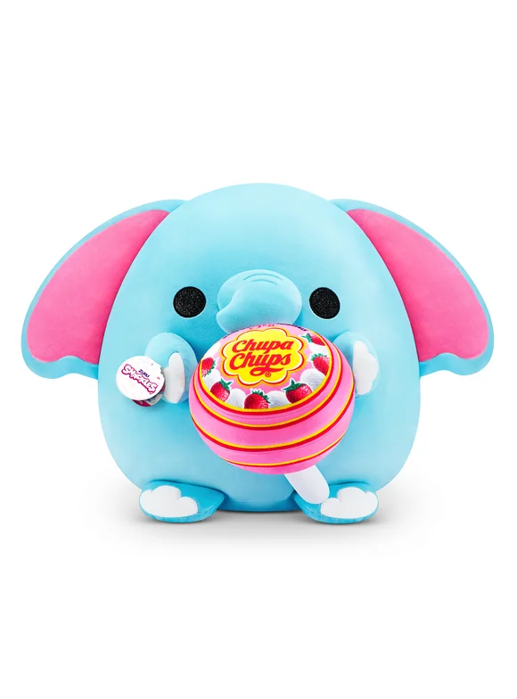 Snackles (Chupa Chup) Elephant Super Sized 14 inch Plush by ZURU, Ultra Soft Plush, Collectible Stuffed Animal