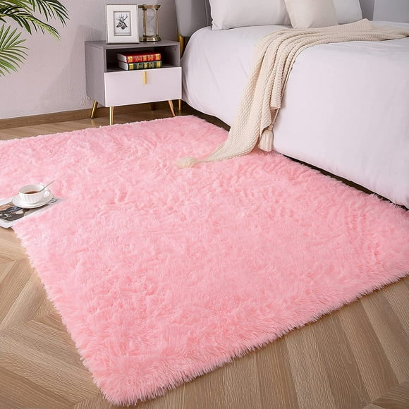 Soft Fluffy Area Rugs for Bedroom Kids Room Plush Shaggy Nursery Rug Furry Throw Carpets for Boys Girls, College Dorm Fuzzy Rugs Living Room Home Decorate Rug