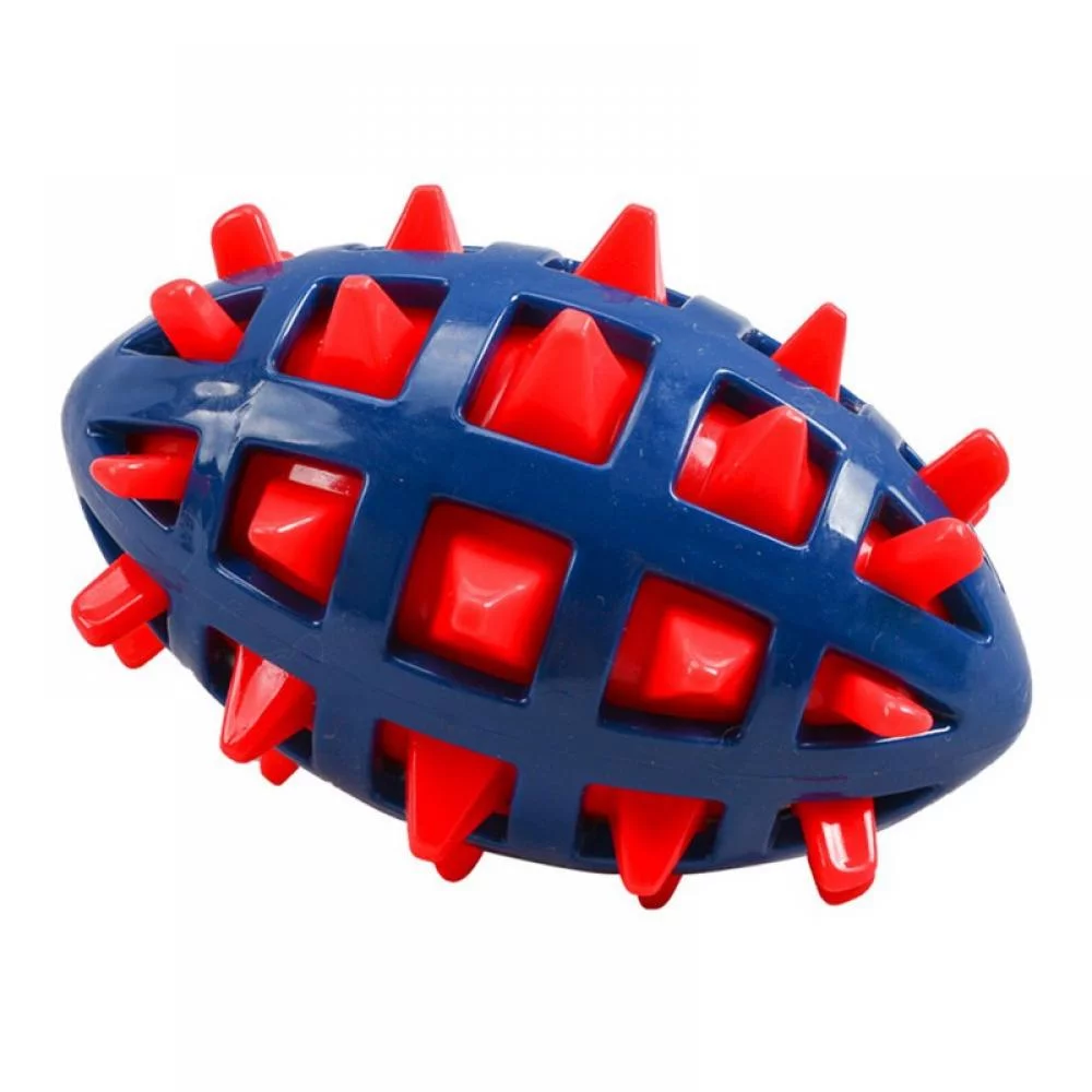 Squeaky Dog Toys for Aggressive Chewers: Rubber Puppy Chew Ball with Squeaker, Almost Indestructible and Durable Pet Chew Toy for Medium and Large Breed Cleaning/Chewing/Playing/Treat