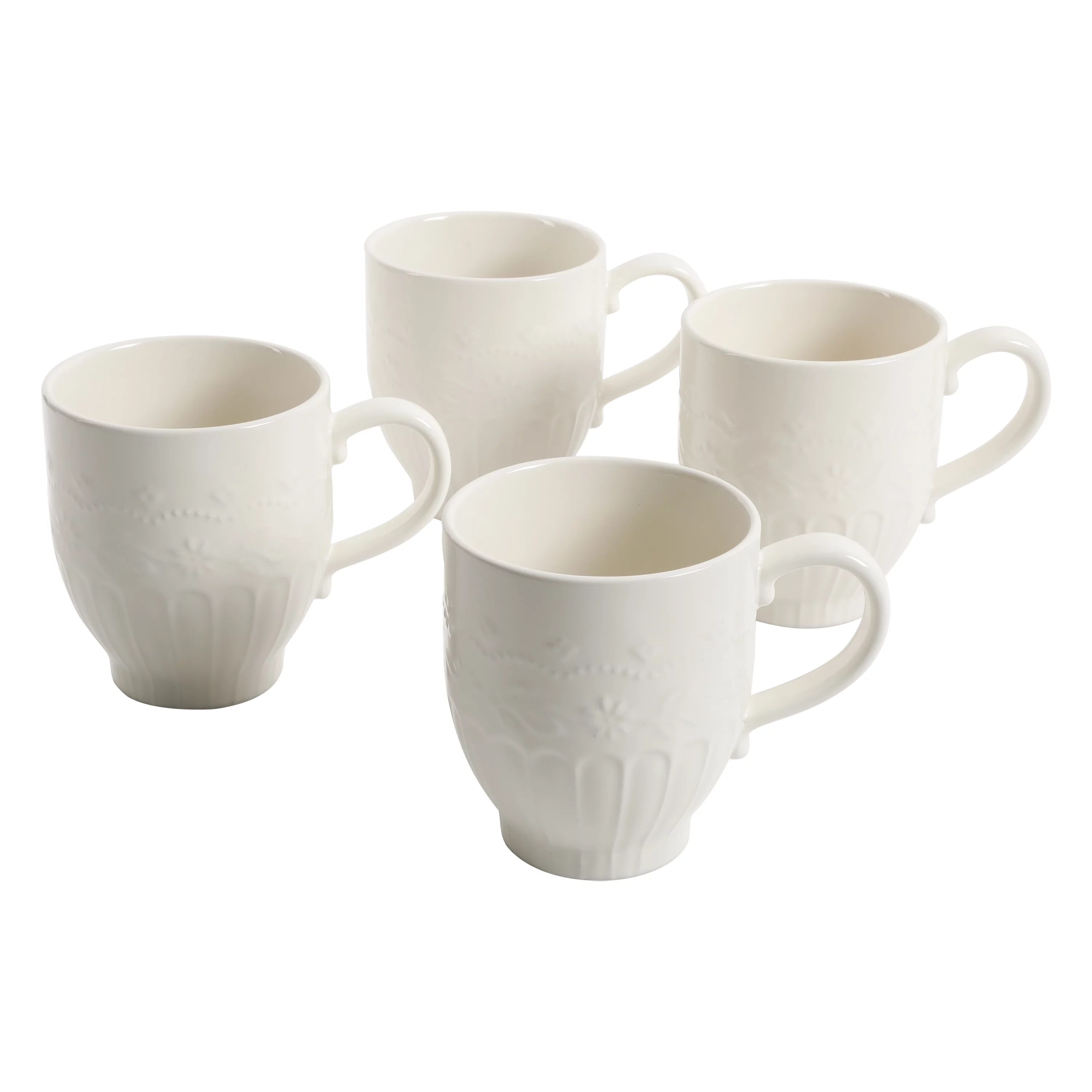The Pioneer Woman Toni 17-Ounce Linen Mugs, 4-Pack