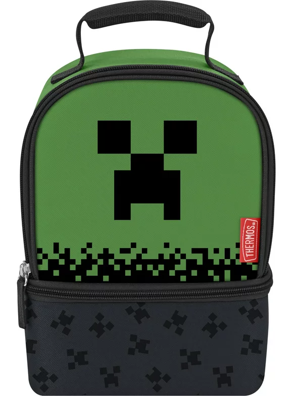 Thermos Kids Insulated Dual Compartment Lunch Bag, Minecraft