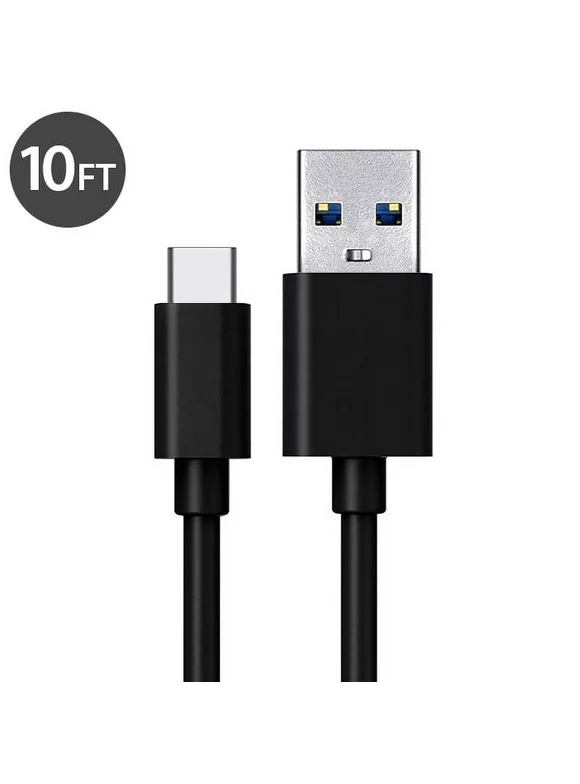 USB Type C Cable Charger, FREEDOMTECH 3FT 6FT 10FT USB C to USB A Charger Cable Fast Charger Cord For Samsung Galaxy Note 8, Galaxy S8/S8+, Apple New Macbook, Nexus 6P 5X, Google Pixel, LG G5 G6 V20