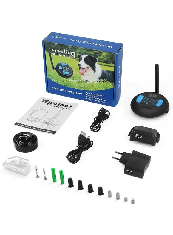 Wireless Electric Dog Fence - Pet Containment System with Shock Collar Dogs