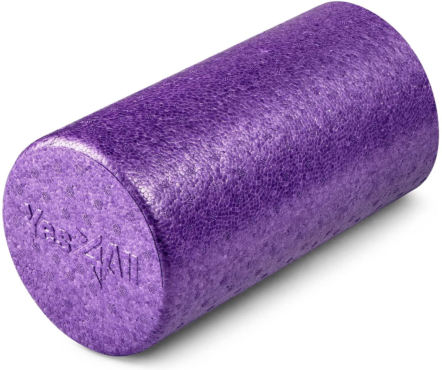 Yes4All EPP Exercise Foam Roller - Extra Firm High Density Foam Roller - Best for Flexibility and Rehab Exercises (12 inch, Purple)