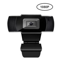 30 Degrees Rotatable 2.0 HD Webcam 1080p USB Camera Rotatable Video Recording Web Camera With Microphone For PC Laptop Desktop black 1080P