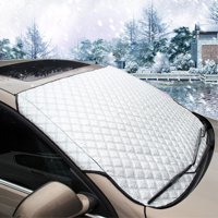 Car Cover All-seasons Windshield Waterproof Cover & Sun Shade UV Protector Cover with Cotton Thicker, Universal Car Cover for Auto SUV Small Car, 57.87(width) X 40.16(height)
